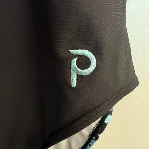 Plum Practicewear Leotard Geometric Black And Blue Size Child M Gymnastics - Picture 2 of 9
